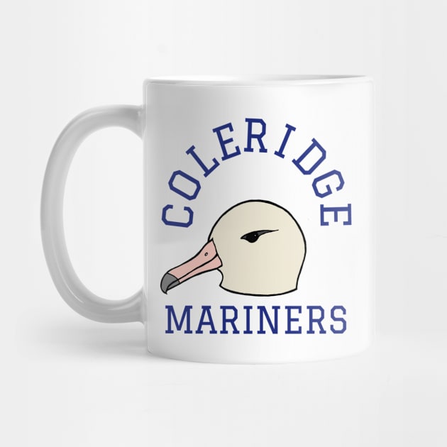 Coleridge Mariners sports logo with albatross mascot by Literary Mice